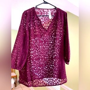 Work blouse size 2 Chico brand gently worn